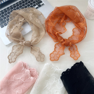 Bandana D'Été Chic En Dentelle À Feuilles Pour Femme h5 Image3