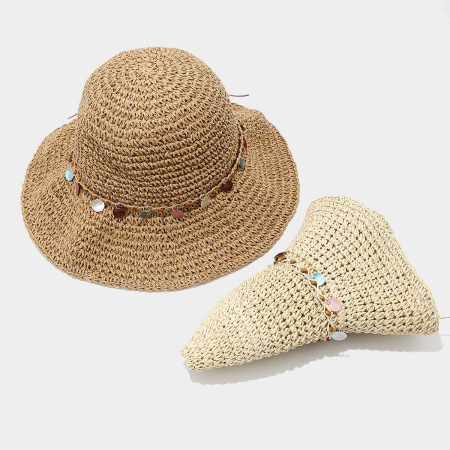 Chapeaux de paille unis pour femmes, parfaits pour les vacances 2