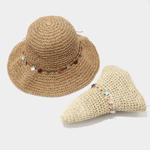 Chapeaux De Paille Unis Pour Femmes, Parfaits Pour Les Vacances h5 Image2