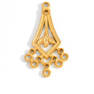 Pendentifs Pour Couples En Acier Inoxydable Doré, Forme Irrégulière, À Monter Soi-Même, Style Classique, En Forme De Cœur. h5 Image5