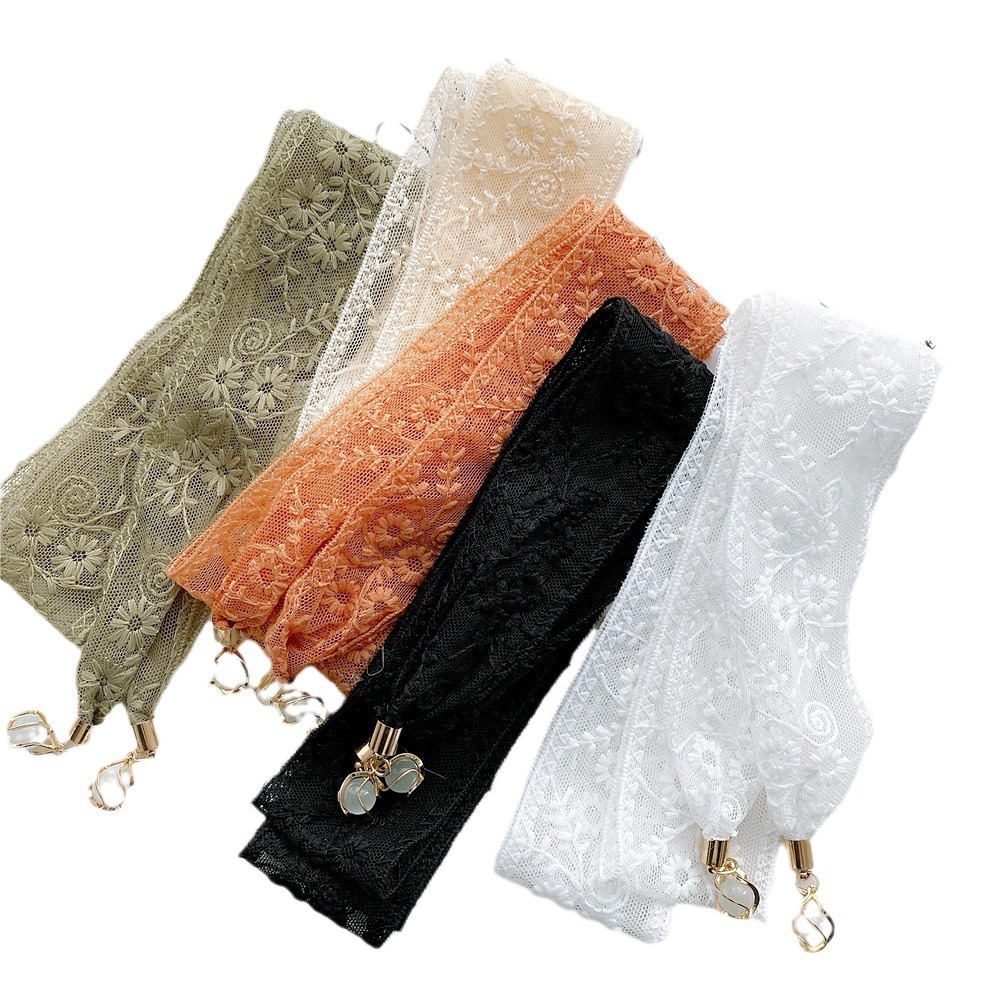 Bandana D'Été Élégante En Dentelle Florale Pour Femme Image5