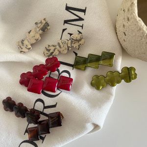 Pinces À Cheveux Pour Femmes En Pvc Dégradé Rétro De La Série Simple h5 Image4