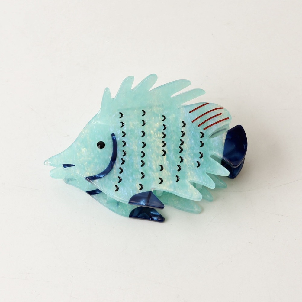 Griffes À Cheveux Pour Femmes En Acétate, Motif Animaux Mignons, Collection Romantique 