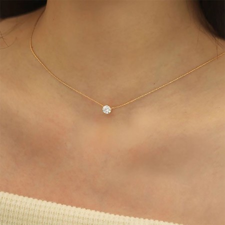 Colliers pendentifs pour femmes en acier inoxydable étanche, forme de goutte classique, collection Simple Series 2