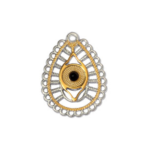 Pendentifs Pour Femmes En Acier Inoxydable, Couleur Or, Motif Fleur, Cœur Et Soleil, À Faire Soi-Même (Série Classique) h5 Image2