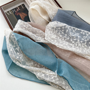 Magnifique Bandana D'Été En Coton Ajouré Pour Femme h5 Image4