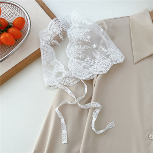Écharpes D'Été En Dentelle Unie Pour Femmes, Collection Romantique h5 