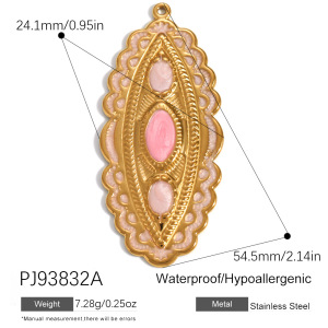 Pendentifs Femme En Acier Inoxydable Étanches, Motif Fleurs Et Coquillages, Collection Romantique À Faire Soi-Même h5 