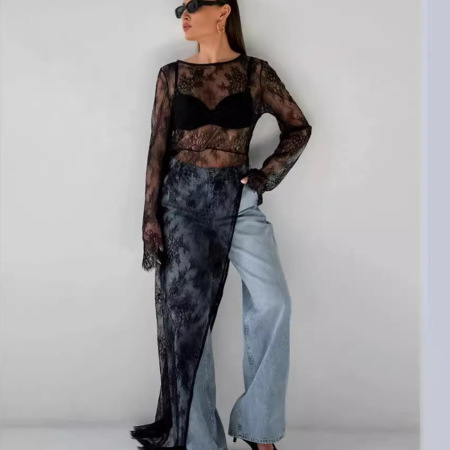 Robes longues en dentelle 2