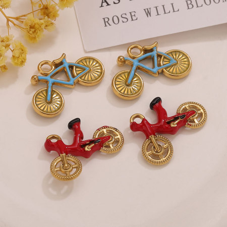 Pendentifs pour femmes de la série Luxueuse DIY, forme irrégulière, en acier inoxydable étanche, couleur or
