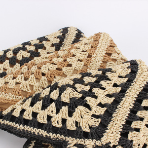 Sac Fourre-Tout En Papier Tissé Style Vacances Pour Femmes h5 Image5