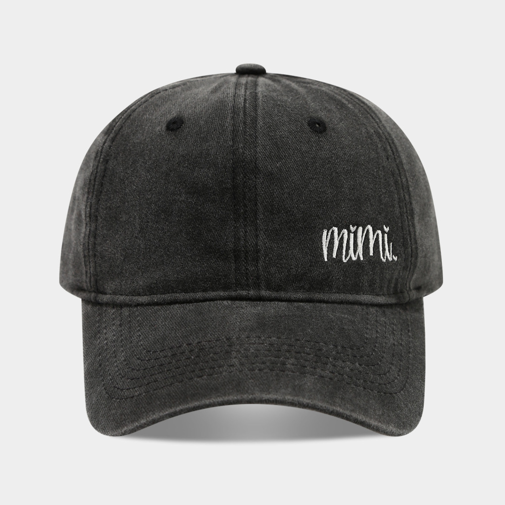 Casquette De Baseball Femme En Tissu Brodé De Lettres Simples 