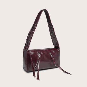 Sacs À Bandoulière Femme En Pu Tissé Uni Style Décontracté h5 Image2