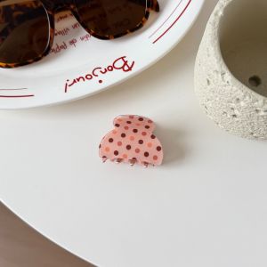 Pinces À Cheveux Pour Femmes En Pvc À Pois Mignons, Collection Simple Series h5 