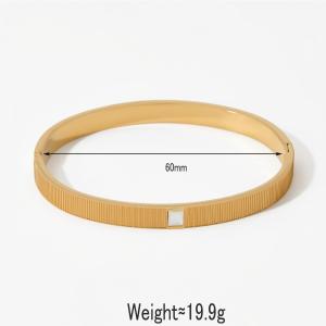 Bracelet Minimaliste Rond En Acier Inoxydable Étanche Couleur Or Pour Femme h5 Image5