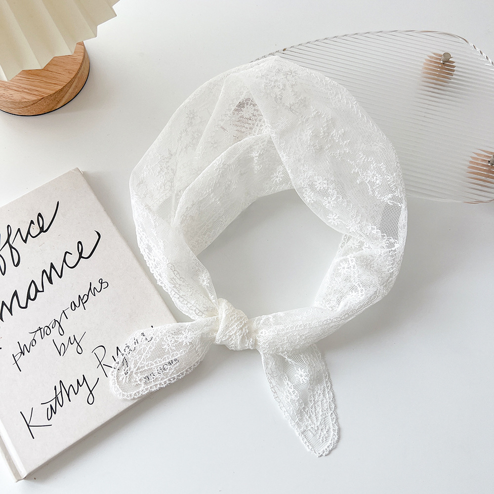 Bandana D'Été Pour Femme En Dentelle Florale Délicate 