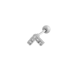 Boucles D'Oreilles Papillon Simples En Cuivre Doré Avec Zircon Pour Piercing Femme h5