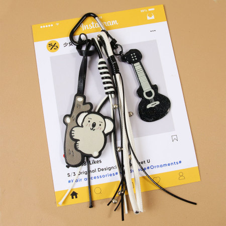 Porte-clés de sac pour femme Simple Series Cute Koala Pu