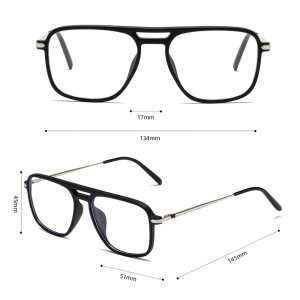 Lunettes De Soleil Pour Femmes Simple Series, Couleur Unie Décontractée, Imprimé Léopard, Anti-Lumière Bleue h5 Image4