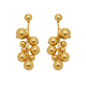 Boucles D'Oreilles Pendantes Pour Femmes, En Acier Inoxydable Doré Et Perles Classiques h5 Image6