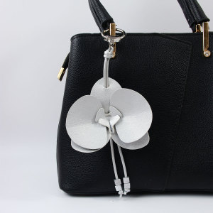 Breloques De Sac Pour Femme En Pu Uni, Style Rétro Fleuri, Collection Simple Series h5 Image2