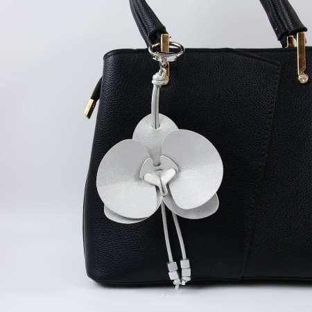Breloques de sac pour femme en PU uni, style rétro fleuri, collection Simple Series 2