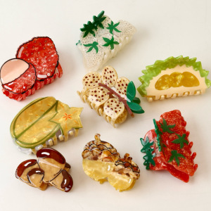 Pinces À Cheveux Pour Femmes En Acétate De Fruits Sucrés, Collection Romantique h5 Image3