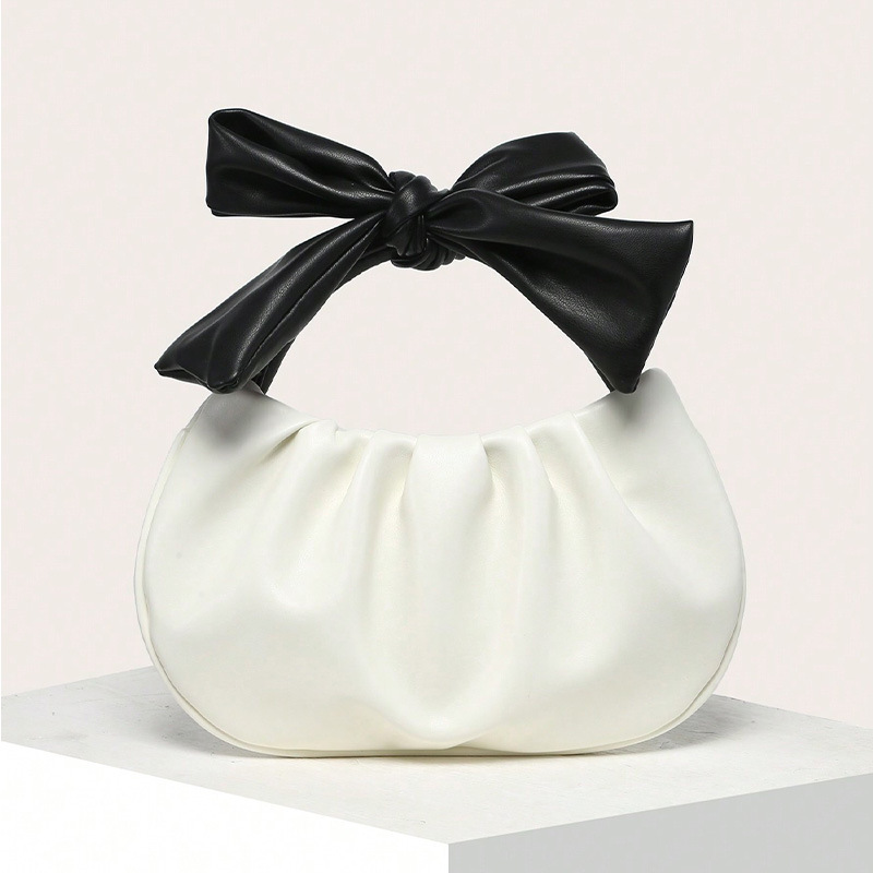 Sac À Main Femme En Pu Avec Nœud Papillon Et Oreiller 