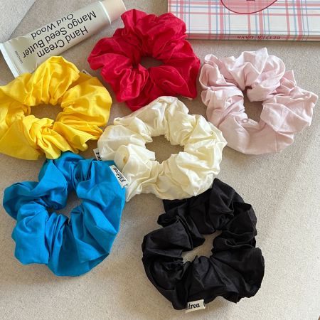 Chouchous classiques en tissu uni pour femmes