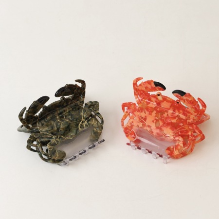 Griffes à cheveux pour femmes en acétate, style océanique, motif animaux mignons, collection Luxueuse 2