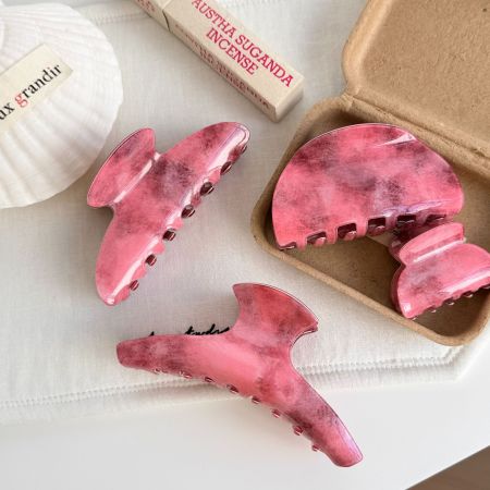 Pinces à cheveux pour femmes, en acétate imitation dégradé de couleurs, collection Luxueuse