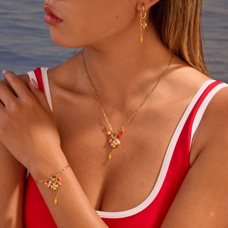 Ensembles de bijoux pour femmes Simple Series Daily Clover en acier inoxydable étanche couleur or