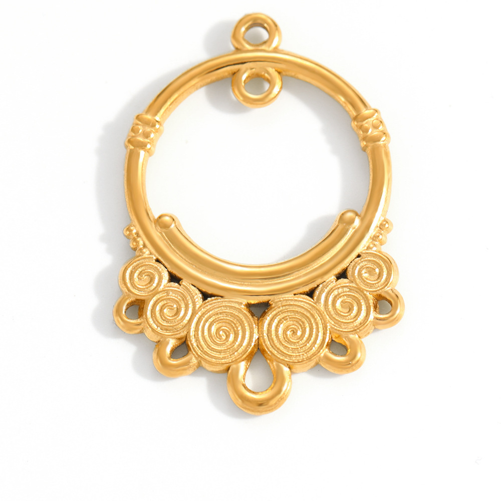 Pendentifs Pour Couples En Acier Inoxydable Doré, Forme Irrégulière, À Monter Soi-Même, Style Classique, En Forme De Cœur. h5Image4