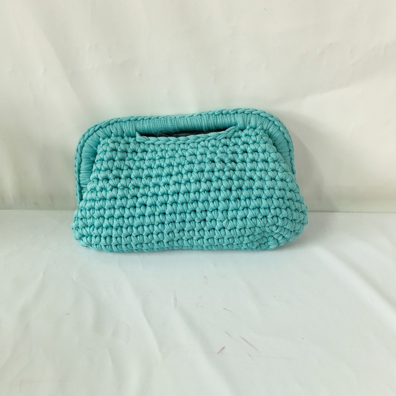 Sac À Oreiller Femme En Corde Tressée Unie, Style Décontracté 