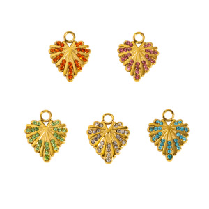 Pendentifs Pour Femmes En Forme De Cœur, Étanches, En Acier Inoxydable, Couleur Or, De La Série Simple À Faire Soi-Même h5 Image5