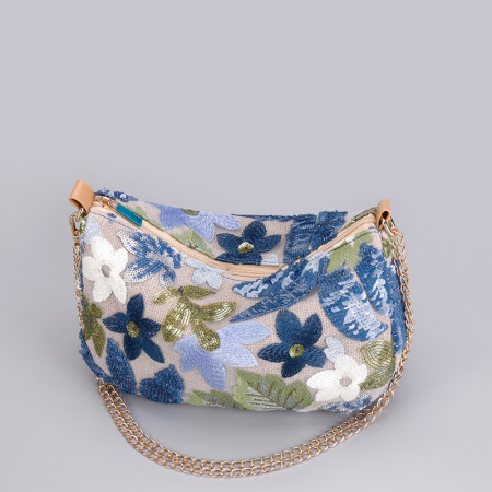 Sacs à bandoulière de luxe pour femmes, ornés de perles et de broderies florales 2
