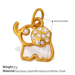 Pendentifs Animaux En Acier Inoxydable Étanche Couleur Or À Faire Soi-Même h5