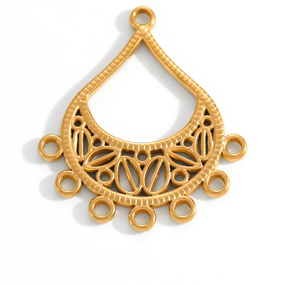 Pendentifs Pour Couples En Acier Inoxydable Doré, Forme Irrégulière, À Monter Soi-Même, Style Classique, En Forme De Cœur. h5Image3