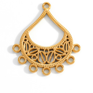 Pendentifs Pour Couples En Acier Inoxydable Doré, Forme Irrégulière, À Monter Soi-Même, Style Classique, En Forme De Cœur. h5 Image3