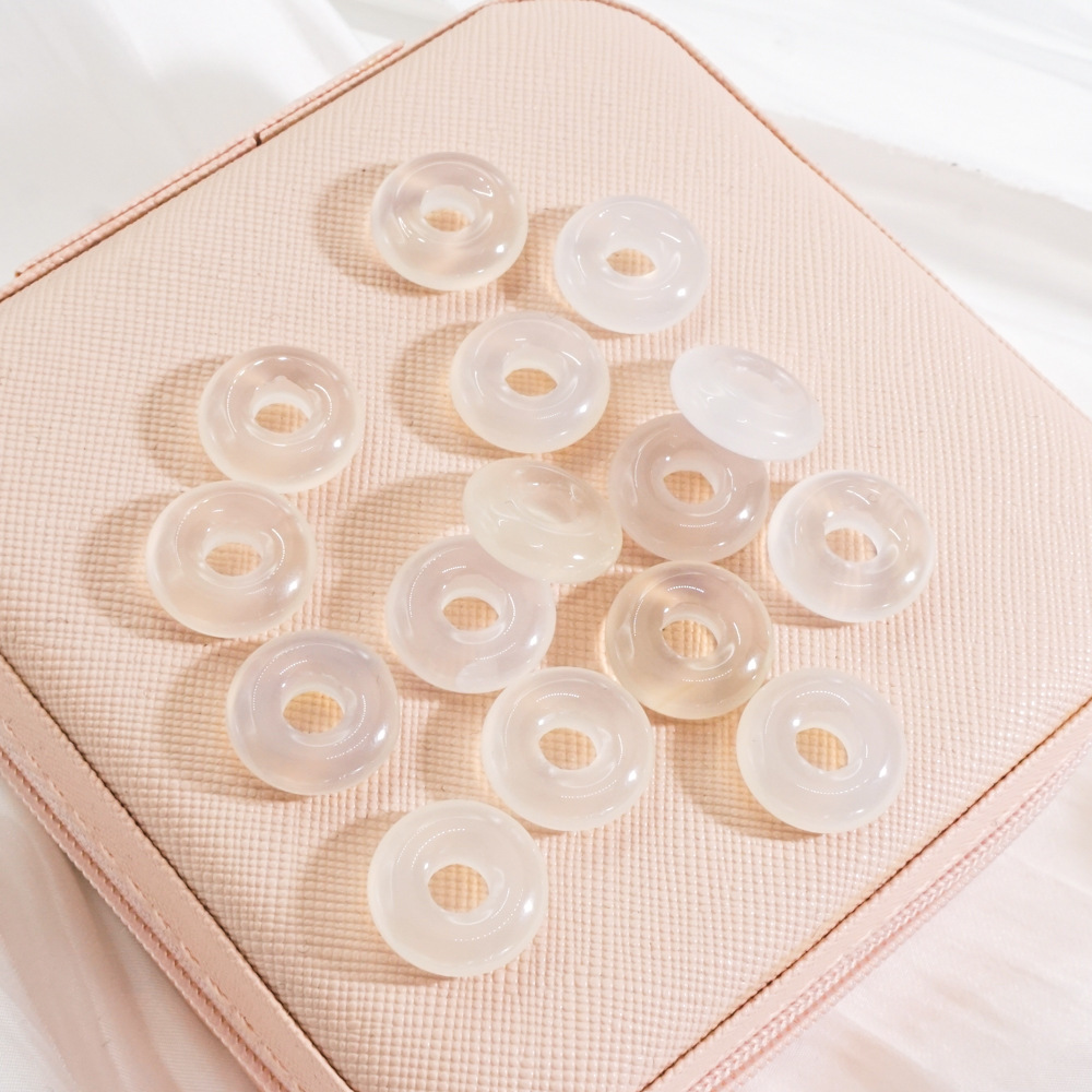 Pendentifs Ronds Simples En Pierres Naturelles Pour Femmes, À Faire Soi-Même Image2