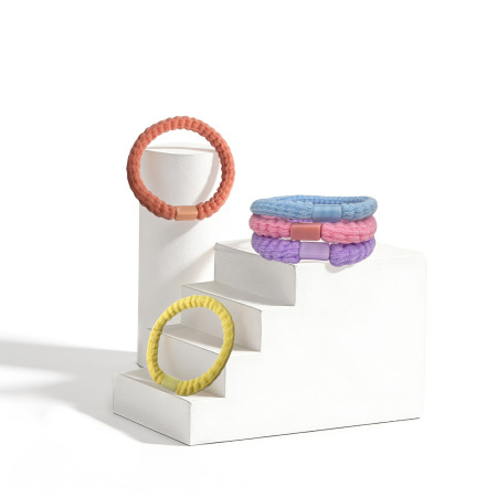 Élastiques à cheveux pour femmes aux couleurs de bonbons sucrés, collection Simple 2