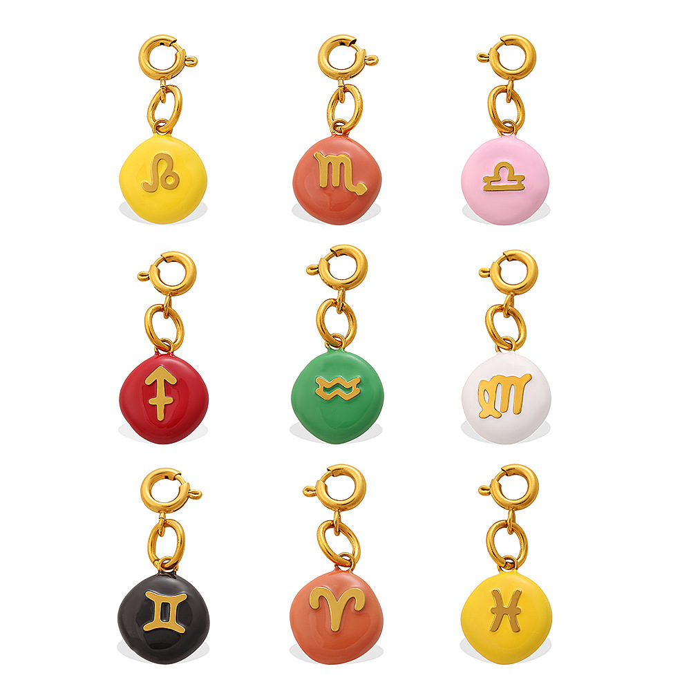 Pendentifs Étanches En Acier Inoxydable De La Collection Simple Series Daily Constellation h5Image5