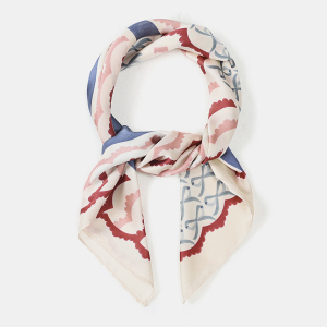 Écharpes D'Été Pour Femmes, Style Rétro, À Rayures Et Formes Géométriques Irrégulières, Collection Simple h5 Image3