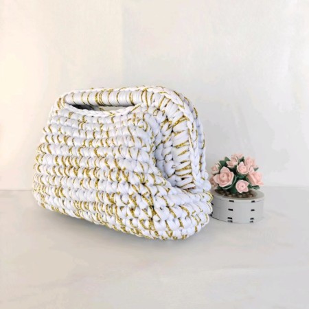 Pochettes pour femmes en polyester tissé uni, style parisien chic
