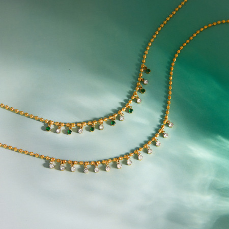 Colliers pendentifs pour femmes en acier inoxydable, couleur or, avec zircon et forme un cercle simple