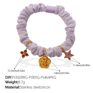 Chouchous Pour Femmes Avec Pendentif En Acier Inoxydable h5 Image2