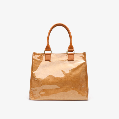 Sac fourre-tout pour femme en papier kraft imprimé dégradé de style rétro bureau