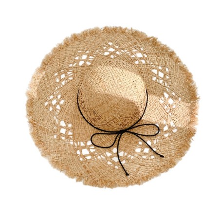 Chapeaux de paille en raphia pour femmes, nœud papillon simple, collection Simple 2