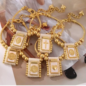 Bracelets À Breloques Pour Femmes Avec Plaque En Cuivre De La Série Classique h5 Image2