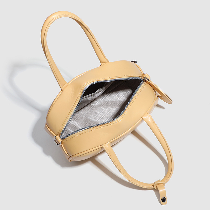 Sac Boston Femme Style Décontracté, Brodé D'Un Teckel, Couleur Unie h5Image4
